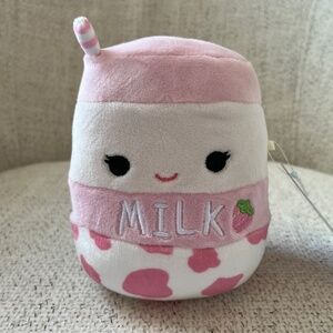 NWT Squishmallows Amelie the Strawberry Milk